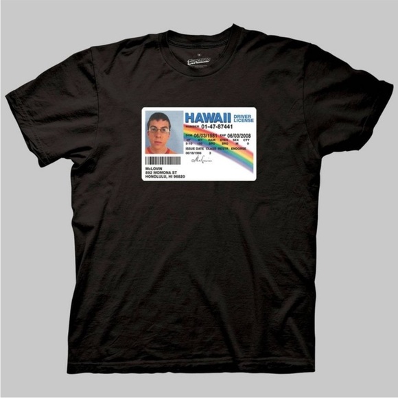 Men's Superbad McLovin Short Sleeve Crewneck Graphic T-Shirt - Picture 3 of 4